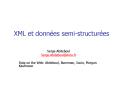 XML et donnes semistructures PowerPoint PPT Presentation