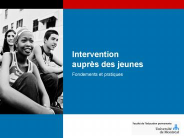 Intervention auprs des jeunes