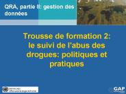 QRA, partie II: gestion des donn