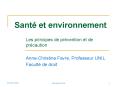 Sant et environnement PowerPoint PPT Presentation