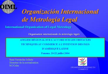 International Organization of Legal Metrology