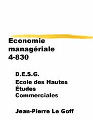 Economie managriale 4830