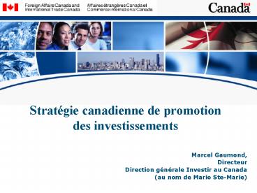 Stratgie canadienne de promotion des investissements