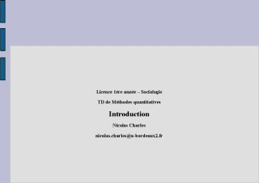 Licence 1re anne Sociologie