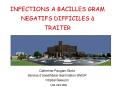 INFECTIONS A BACILLES GRAM NEGATIFS DIFFICILES TRAITER PowerPoint PPT Presentation