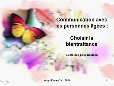 thique et communication avec les personnes ges