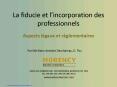 La fiducie et lincorporation des professionnels PowerPoint PPT Presentation