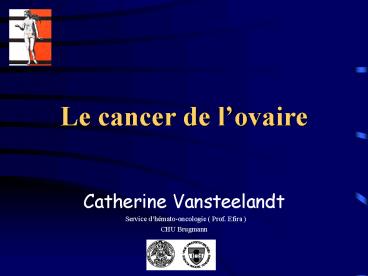 Le cancer de lovaire