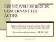 LES NOUVELLES REGLES CONCERNANT LES ACTIFS PowerPoint PPT Presentation