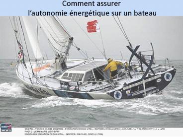 Comment assurer lautonomie nergtique sur un bateau