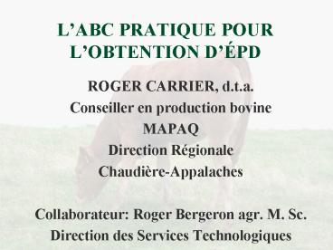 LABC PRATIQUE POUR LOBTENTION DPD