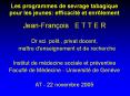 Les programmes de sevrage tabagique pour les jeunes: efficacit PowerPoint PPT Presentation