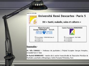 Anthropologie mdicale clinique et migrations' Aspects psychoanthropologiques, psychopathologiques et
