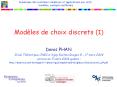 Modles de choix discrets I PowerPoint PPT Presentation