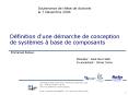 Dfinition d'une dmarche de conception de systmes base de composants PowerPoint PPT Presentation