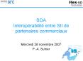SOA Interoprabilit entre SII de partenaires commerciaux PowerPoint PPT Presentation