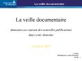 La veille documentaire PowerPoint PPT Presentation