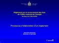 Rglement sur le recouvrement des frais de l'Office national de l'nergie Secteur de l'lectricit PowerPoint PPT Presentation
