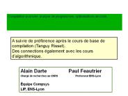 Modles et outils mathmatiques pour la compilation