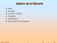 Gestion de la M