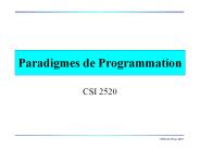 Paradigmes de Programmation