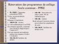 Rnovation des programmes de collge Socle commun PPRE PowerPoint PPT Presentation