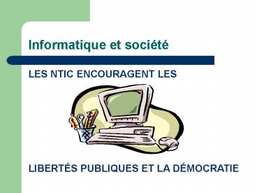 Informatique et socit