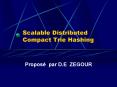 Scalable Distributed Compact Trie Hashing PowerPoint PPT Presentation