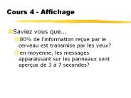 Cours 4 Affichage