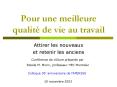 Pour une meilleure qualit de vie au travail PowerPoint PPT Presentation