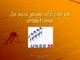 Je suis jeune officiel en athltisme PowerPoint PPT Presentation
