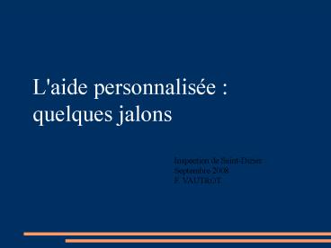 Prsentation PowerPoint