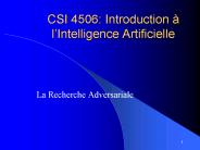 CSI 4506: Introduction lIntelligence Artificielle