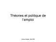 Thories et politique de lemploi PowerPoint PPT Presentation