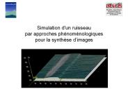 Simulation d'un ruisseau par approches ph