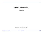 PHP4 et MySQL