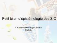 Petit bilan dpistmologie des SIC