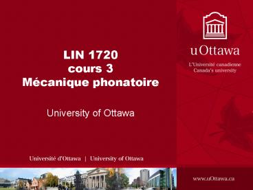 LIN 1720 cours 3 Mcanique phonatoire