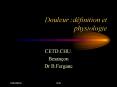 Douleur :dfinition et physiologie PowerPoint PPT Presentation