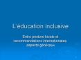 Lducation inclusive PowerPoint PPT Presentation