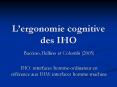 Lergonomie cognitive des IHO PowerPoint PPT Presentation