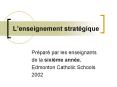 Lenseignement stratgique PowerPoint PPT Presentation