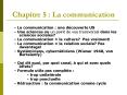 Chapitre 5 : La communication PowerPoint PPT Presentation