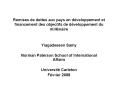Remises de dettes aux pays en dveloppement et financement des objectifs de dveloppement du millnaire PowerPoint PPT Presentation