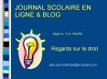 JOURNAL SCOLAIRE EN LIGNE PowerPoint PPT Presentation