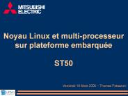 Noyau Linux et multi-processeur sur plateforme embarqu