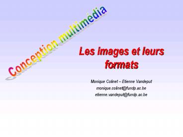 Les images et leurs formats