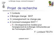 Projet de recherche