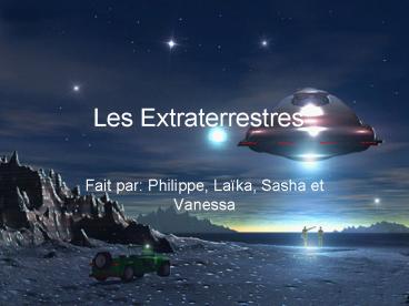 Les Extraterrestres