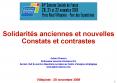 Solidarits anciennes et nouvelles Constats et contrastes PowerPoint PPT Presentation